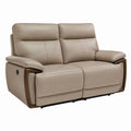 Elektrisches 2-Sitzer Relaxsofa Taupe PU-Kunstleder rechteckig 170 x 95 x 105 cm