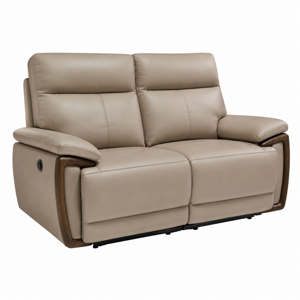 Elektrisches 2-Sitzer Relaxsofa Taupe PU-Kunstleder rechteckig 170 x 95 x 105 cm