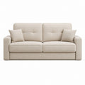 2-Sitzer Sofa Beige Polyester Rechteckig 180 x 90 x 85 cm